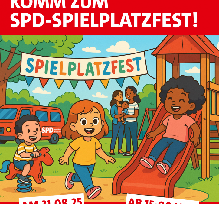 Spielplatzfest der SPD Wiehl – jetzt ab 15:00 Uhr!