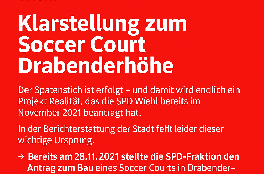 Der Soccer Court in Drabenderhöhe – ein Projekt mit SPD-Ursprung